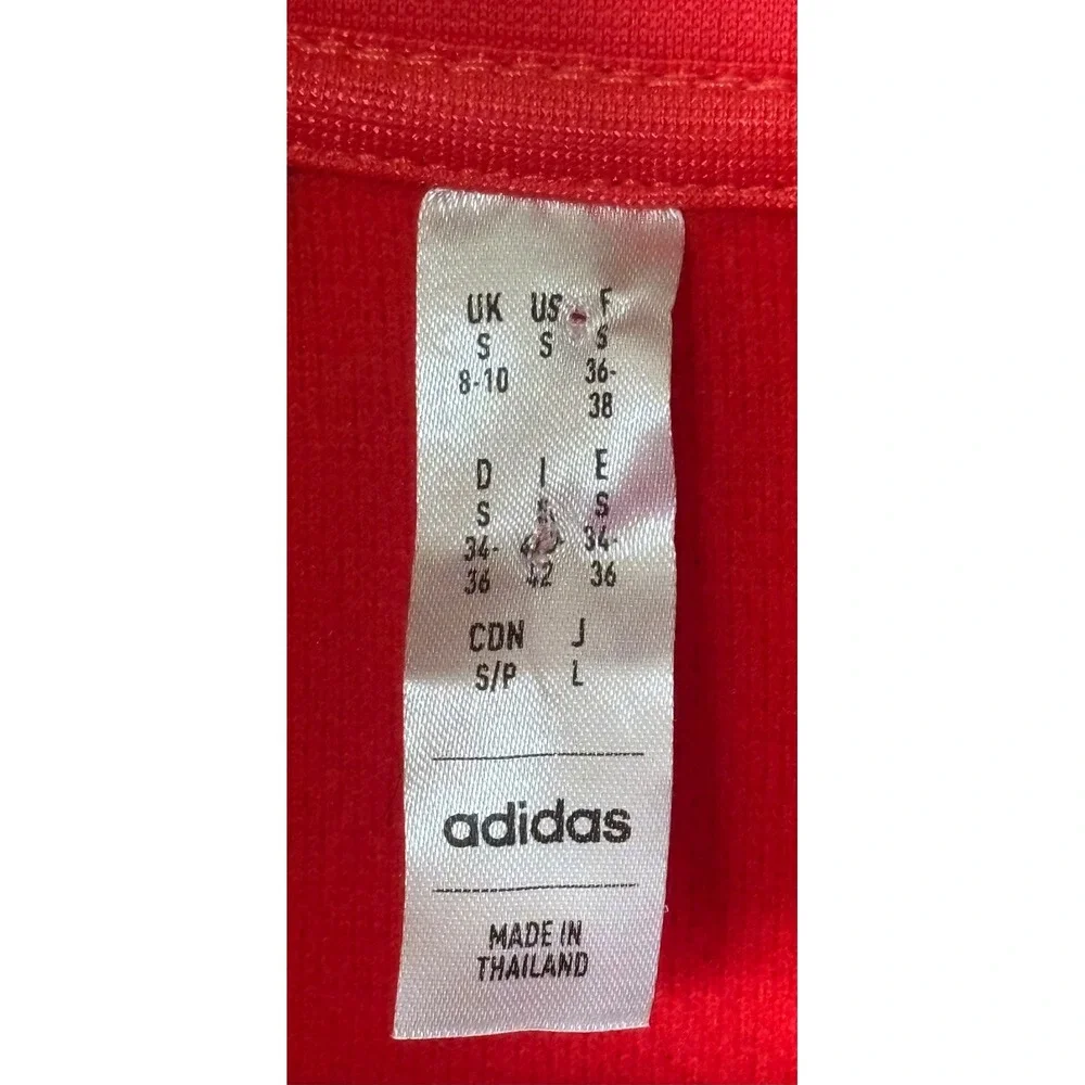 Adidas‎ COLD.RDY Full Zip Golf Jacket Women Small Red Textured Mock Neck